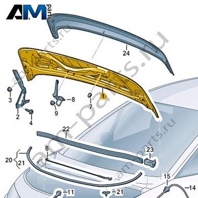 Капот Volkswagen id3 2020-2024 10A823031DКупить капот 10A823031D для Фольксваген id3 2020-2024- минимальная цена