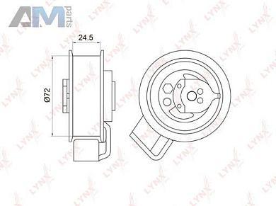 Ролик натяжной ГРМ LYNX для Passat B5 1997-2005 1.8 T 20V (170/150 л.с.) AWM AWL AWT PB-1009
