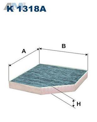 Фильтр салона FILTRON K1318A для Audi A8 (D4) 2010-2017 4.0TFSI