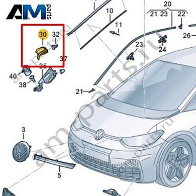 Накладка Volkswagen id3 2020-2024 10A821169BКупить накладку 10A821169B Фольксваген id3 2020-2024- акция