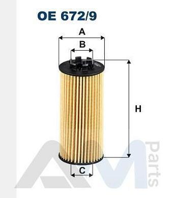 Масляный фильтр FILTRON (OE672/9) для BMW X2 (F39) 20d/20dX B47D