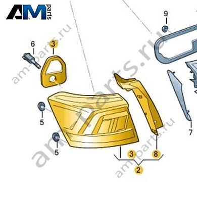 Светодиодный задний левый фонарь Volkswagen T-Roc 2018-2024 2GA945095CКупить светодиодный задний левый фонарь 2GA945095C для Фольксваген Т-рок 2018-2024 по минимальной цене