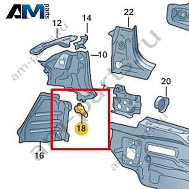 Опора Volkswagen Taigo 2022-2024 2G7813118Купить опору 2G7813118 на Фольксваген Тайго 2022-2024- гарантия наличия