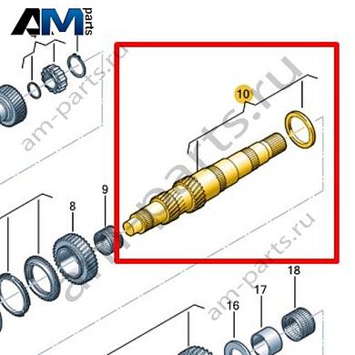 Ведомый вал VAG 0C6311453AКупить ведомый вал 0C6311453A для Фольксваген/Ауди/Шкода на выгодных условиях