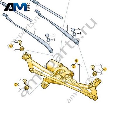 Крепление стеклоочистителя с электромотором VAG 11C955023AКупить крепление стеклоочистителя с электромотором 11C955023A Фольксваген/Ауди/Шкода- гарантия наличия