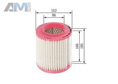 Воздушный фильтр BOSCH F026400443 Audi A8 (D3) 2002-2010 3.2 (260 л.с.)