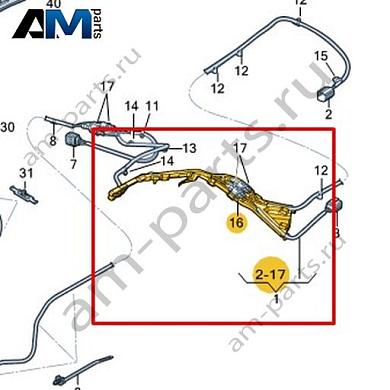Канал для кабеля Volkswagen id-Buzz 2023-2024 1N3971616Купить канал для кабеля 1N3971616 для Фольксваген id-Buzz 2023-2024- спец. Цена