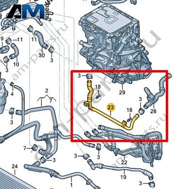 Трубка ОЖ с шлангом ОЖ Volkswagen id3 2020-2024 1EA121082LКупить трубку ОЖ с шлангом ОЖ 1EA121082L Фольксваген id3 2020-2024- акция