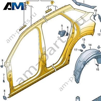 Боковина Volkswagen T-Roc 2018-2024 2GA809051AКупить боковину 2GA809051A на Фольксваген Т-рок 2018-2024- минимальная цена