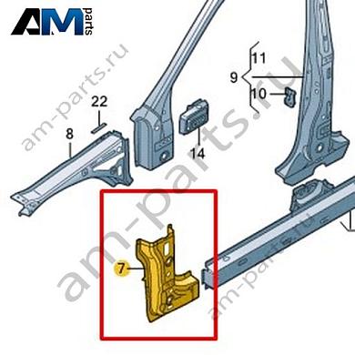 Стойка A Volkswagen T-Roc 2018-2024 2GA809203Купить стойку A 2GA809203 Фольксваген Т-рок 2018-2024- спец. Цена