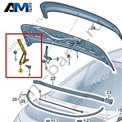 Петля капота правая Volkswagen id3 2020-2024 10A823302AКупить петлю капота правую 10A823302A для Фольксваген id3 2020-2024 на выгодных условиях