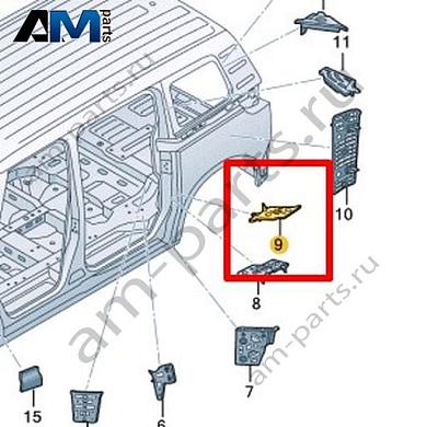 Защитный экран Volkswagen id-Buzz 2023-2024 1T3864622Купить защитный экран 1T3864622 на Фольксваген id-Buzz 2023-2024- спец. Цена