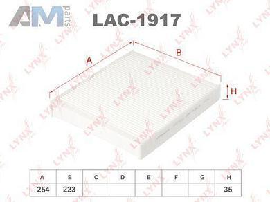 Фильтр салонный LYNX для Rapid (2012-2019) 1.6 MPI CFNA (105 л.с.) LAC-1917
