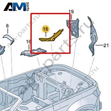 Защитный экран Volkswagen T-Roc Cabrio 2020-2024 2GC864664BКупить защитный экран 2GC864664B Фольксваген Т-рок Кабриолет 2020-2024- спец. Цена