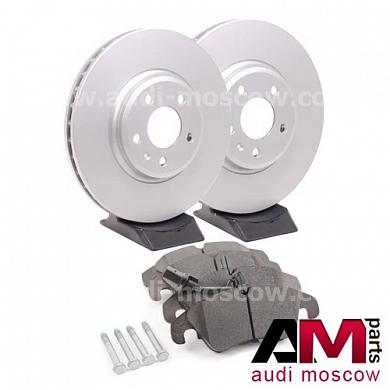 Передние диски и колодки Audi A5 (8T) 2.0TFSI/TDI
