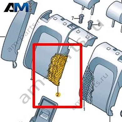 Наполнитель спинки Volkswagen Taos 2021-2023 2GL885776Купить наполнитель спинки 2GL885776 для Фольксваген Таос 2021-2023- минимальная цена