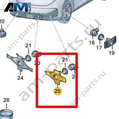 Кронштейн датчика Volkswagen id-Buzz 2023-2024 1T3919493Купить кронштейн датчика 1T3919493 для Фольксваген id-Buzz 2023-2024- гарантия наличия
