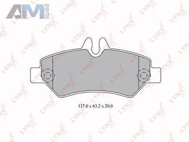 Колодки тормозные задние LYNX для Мерседес Спринтер (W906) BD-5342