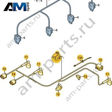 Провода подогрева жиклеров Volkswagen AMAROK 2013-2016 2H0971204BКупить провода подогрева жиклеров 2H0971204B Фольксваген Амараок 2013-2016- минимальная цена