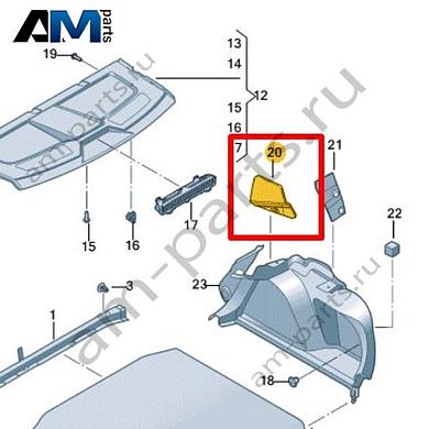 Шумоизоляция колесной арки Volkswagen Jetta VII 2020-2024 17A863819Купить шумоизоляцию колесной арки 17A863819 на Фольксваген Джетта VII 2020-2024 на выгодных условиях