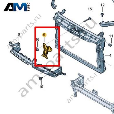 Распорка передней несущей панели Volkswagen Jetta VII 2020-2024 17A805567Купить распорку передней несущей панели 17A805567 для Фольксваген Джетта VII 2020-2024- минимальная цена
