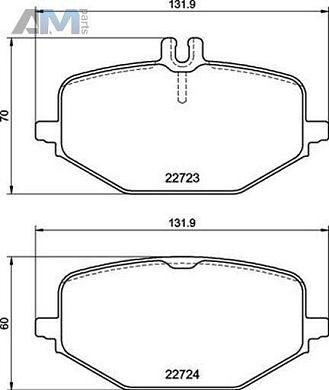 Задние тормозные колодки P50161 BREMBO для Мерседес G-class W463 III