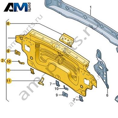Задняя панель Volkswagen id3 2020-2024 10A813301Купить заднюю панель 10A813301 Фольксваген id3 2020-2024 на выгодных условиях