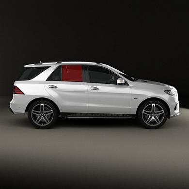 Стекло задней двери правое Mercedes ML W166 A1667352010