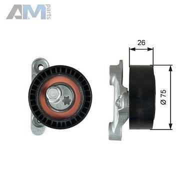 Натяжитель ремня генератора GATES (T39345) Skoda Yeti (2009-2018) 1.6SRE (110 л.с.)