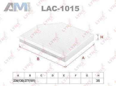 Фильтр салонный LYNX для Audi Q5 2008-2017 (8R) 2008-2017 3.0 TDI (245 л.с.) CDUD LAC-1015