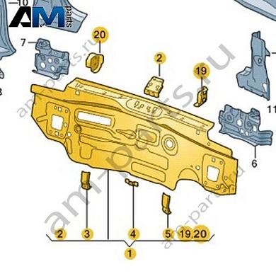 Задняя панель Volkswagen Taigo 2022-2024 2G7813301AКупить заднюю панель 2G7813301A на Фольксваген Тайго 2022-2024- спец. Цена