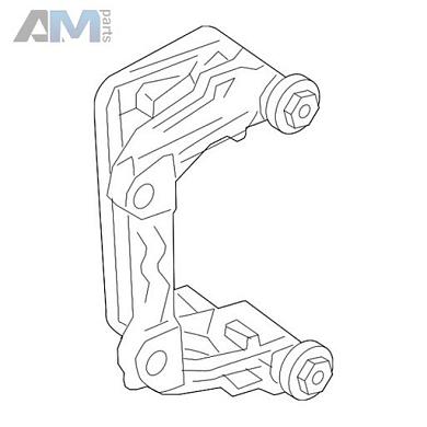 Скоба суппорта задняя S63 AMG (левая, правая) A2314230006 для Mercedes S-class W222