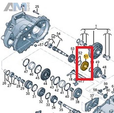 Шестерня VAG 02T311285AKКупить шестерню 02T311285AK на Фольксваген/Ауди/Шкоду- акция