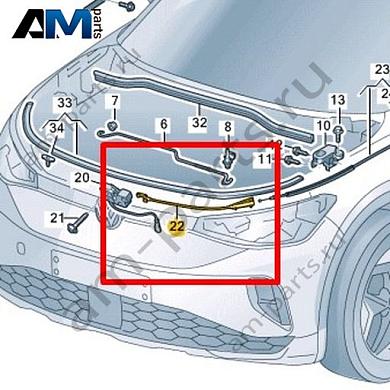 Трос замка капота VAG 11C823531AКупить трос замка капота 11C823531A Фольксваген/Ауди/Шкода- минимальная цена