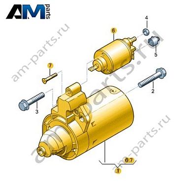 Стартер VAG 06K911024Купить стартер 06K911024 на Фольксваген/Ауди/Шкоду- гарантия наличия