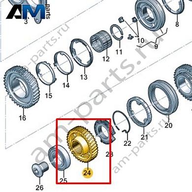 Шестерня VAG 0CS311345GКупить шестерню 0CS311345G на Фольксваген/Ауди/Шкоду на выгодных условиях