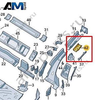 Крепление подрамника Volkswagen id3 2020-2024 1EA804541Купить крепление подрамника 1EA804541 для Фольксваген id3 2020-2024- выгодные цены