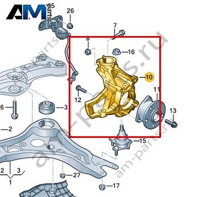 Поворотный кулак Volkswagen id-Buzz 2023-2024 1N3407256EКупить поворотный кулак 1N3407256E на Фольксваген id-Buzz 2023-2024- гарантия наличия