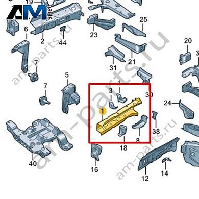 Лонжерон Volkswagen id3 2020-2024 1EA803109Купить лонжерон 1EA803109 на Фольксваген id3 2020-2024- гарантия наличия