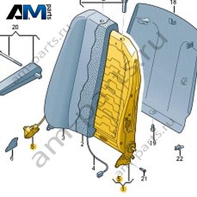 Каркас спинки сиденья Volkswagen Crafter 2012-2016 2E0881045BКупить каркас спинки сиденья 2E0881045B Фольксваген Крафтер 2012-2016- бесплатная доставка