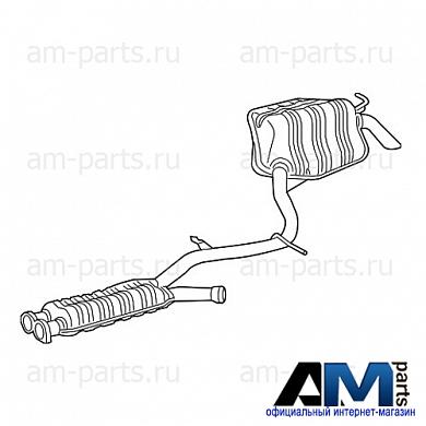 Задняя часть глушителя правая A2114904059 Мерседес W211 E230 204л.с.