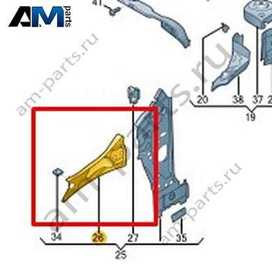 Усилитель брызговика Volkswagen Taigo 2022-2024 2G7809147Купить усилитель брызговика 2G7809147 Фольксваген Тайго 2022-2024- спец. Цена