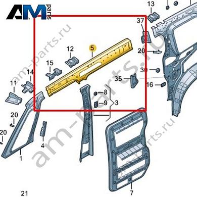 Боковина (внутренняя часть) Volkswagen id-Buzz 2023-2024 1T3809600Купить боковину (внутреннюю часть) 1T3809600 для Фольксваген id-Buzz 2023-2024 по минимальной цене