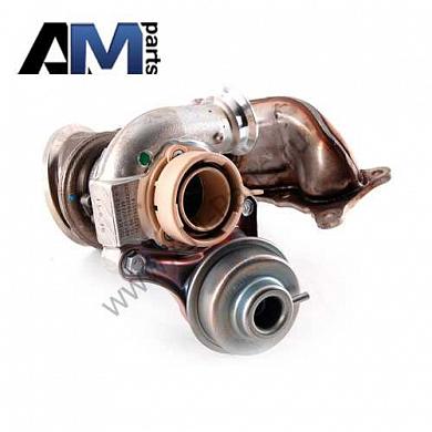 Турбонагнетатель с выпускным коллектором правый 11657593022 на BMW X6 (E71) 35iX N54