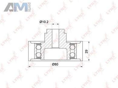 Ролик направляющий ГРМ LYNX для Crafter PB-3073
