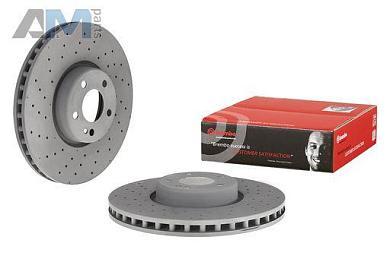 Передние перфорированные диски (09.D529.23) BREMBO для Mercedes E-Class W213 E200D/E200