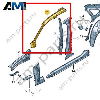 Боковина (внутренняя часть) Volkswagen Jetta VII 2020-2024 17A809438Купить боковину (внутреннюю часть) 17A809438 Фольксваген Джетта VII 2020-2024- акция
