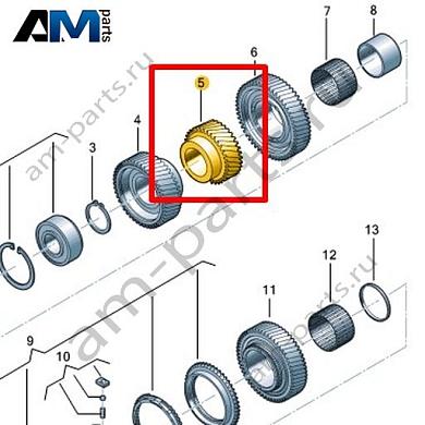Шестерня VAG 0C6311285Купить шестерню 0C6311285 на Фольксваген/Ауди/Шкоду- акция