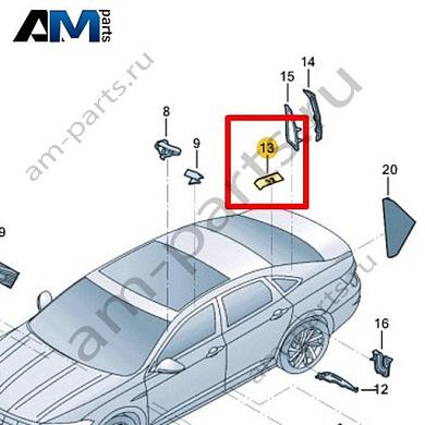 Колпачок Volkswagen Jetta VII 2020-2024 17A857865AКупить колпачок 17A857865A Фольксваген Джетта VII 2020-2024 на выгодных условиях