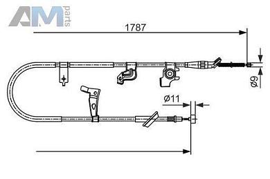 Датчик ABS (0986594503) BOSCH для Audi A3 (8V) 2012-2020